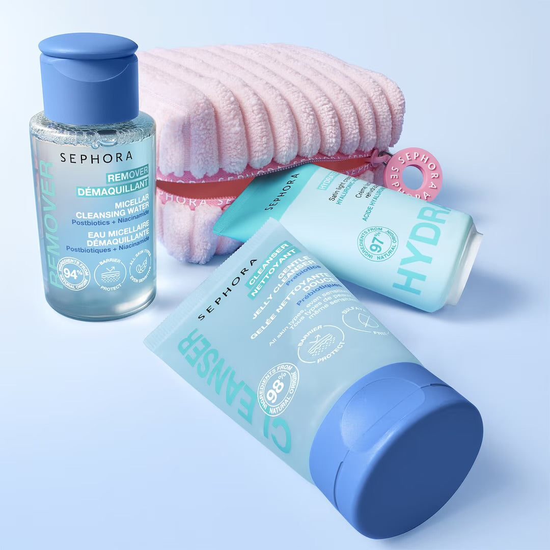 Sephora Collection Getaway Mini Skincare Travel Set – 3 Pieces + Pouch