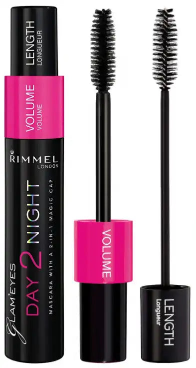 Rimmel London Day 2 Night Mascara – 2-in-1 Length & Volume Mascara