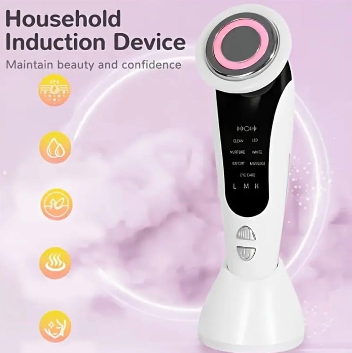 7-in-1 LED Facial Beauty Device – Skin Cleansing, Lifting & Massage Tool