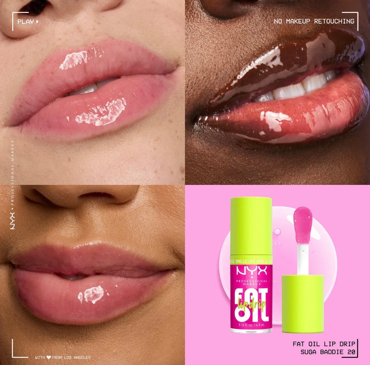 NYX Professional Makeup Fat Oil Suga Baddie Lip & Body Mini Gift Set