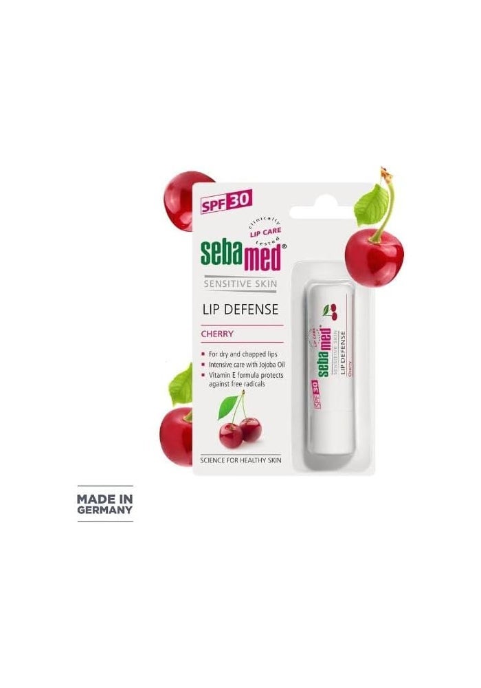 Sebamed Lip Defense Cherry SPF 30 – Moisturizing Lip Balm for Dry & Chapped Lips